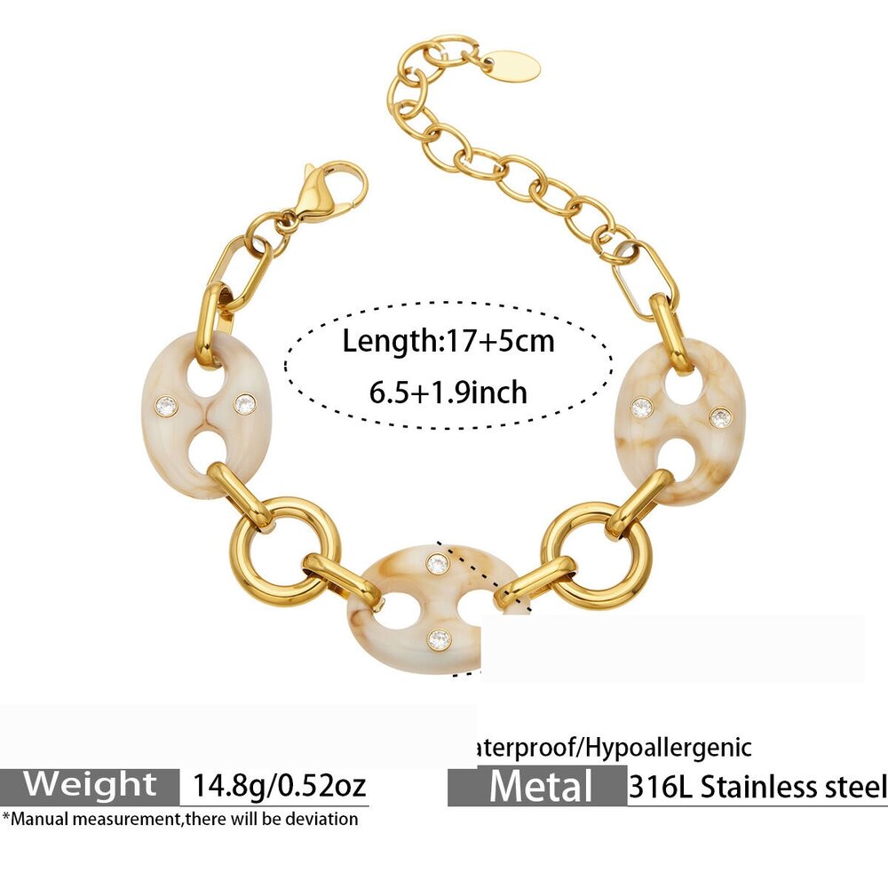 Collares De Cadena De Lujo De Acero Inoxidable Con Elegante Forma Irregular Y Resistente Al Agua, Color Dorado, Para Mujer.