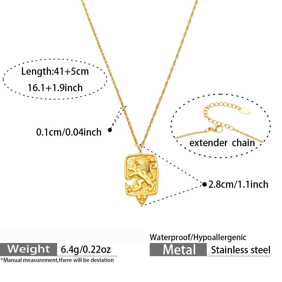 Collares Con Colgante Para Mujer De La Serie Simple Elegant Figure Chain, De Acero Inoxidable, Resistentes Al Agua Y Color Dorado. 