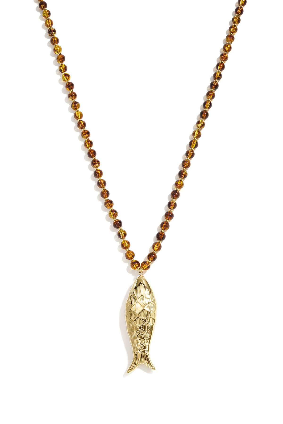 Lange Acryl-Halsketten, Fischmotiv, schlichte Alltags-Serie, Damenschmuck