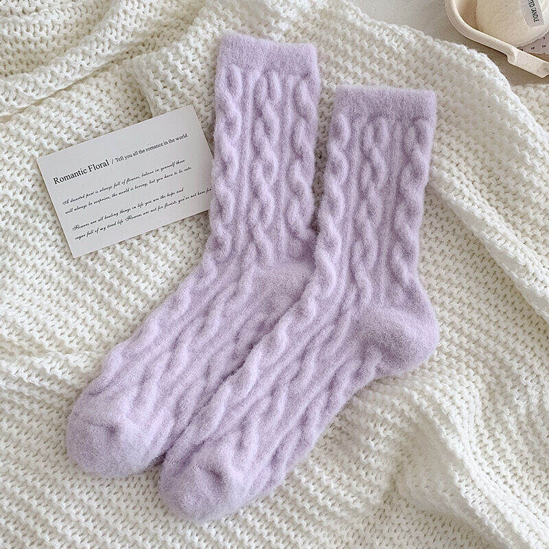 Basic-Socken für Damen, einfarbig, wadenlang