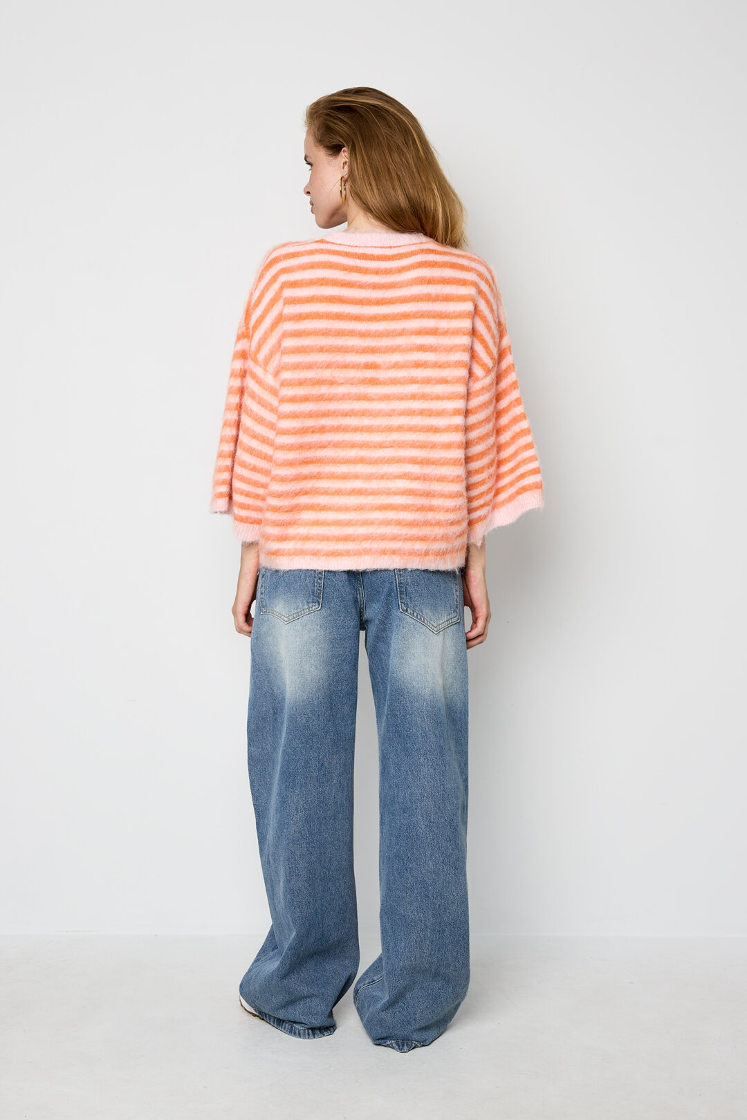 Polyester Fiber (Polyester) Knit Sweaters Stripes Casual Fall/Winter  Clothes Picture9