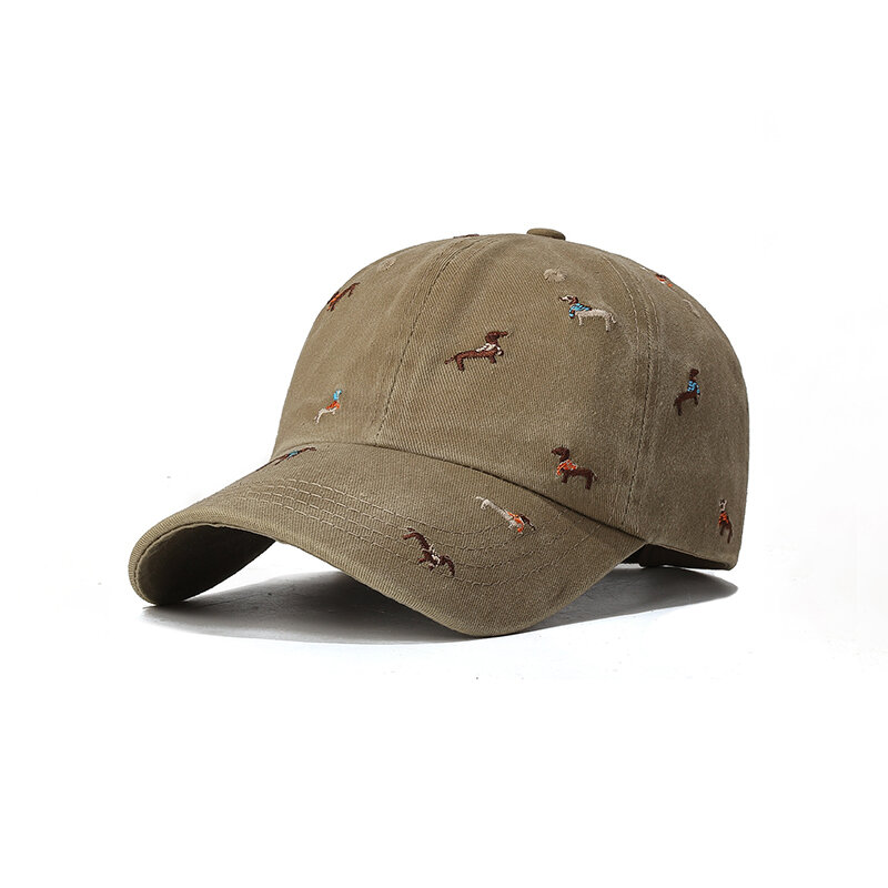 Cute Horse Pattern Embroidery Cotton Baseball Cap Picture2