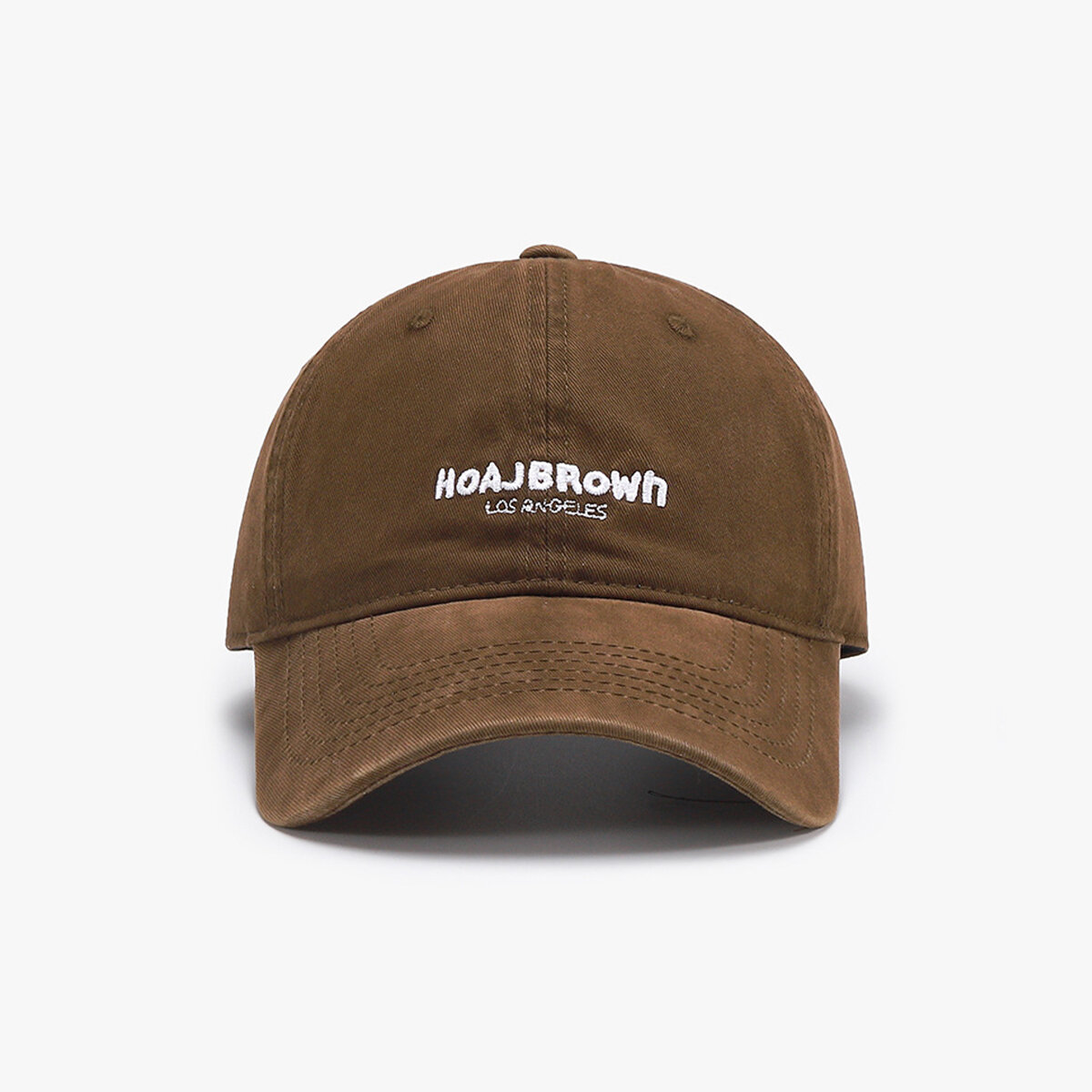 Casual katoenen baseballpet met geborduurde letters