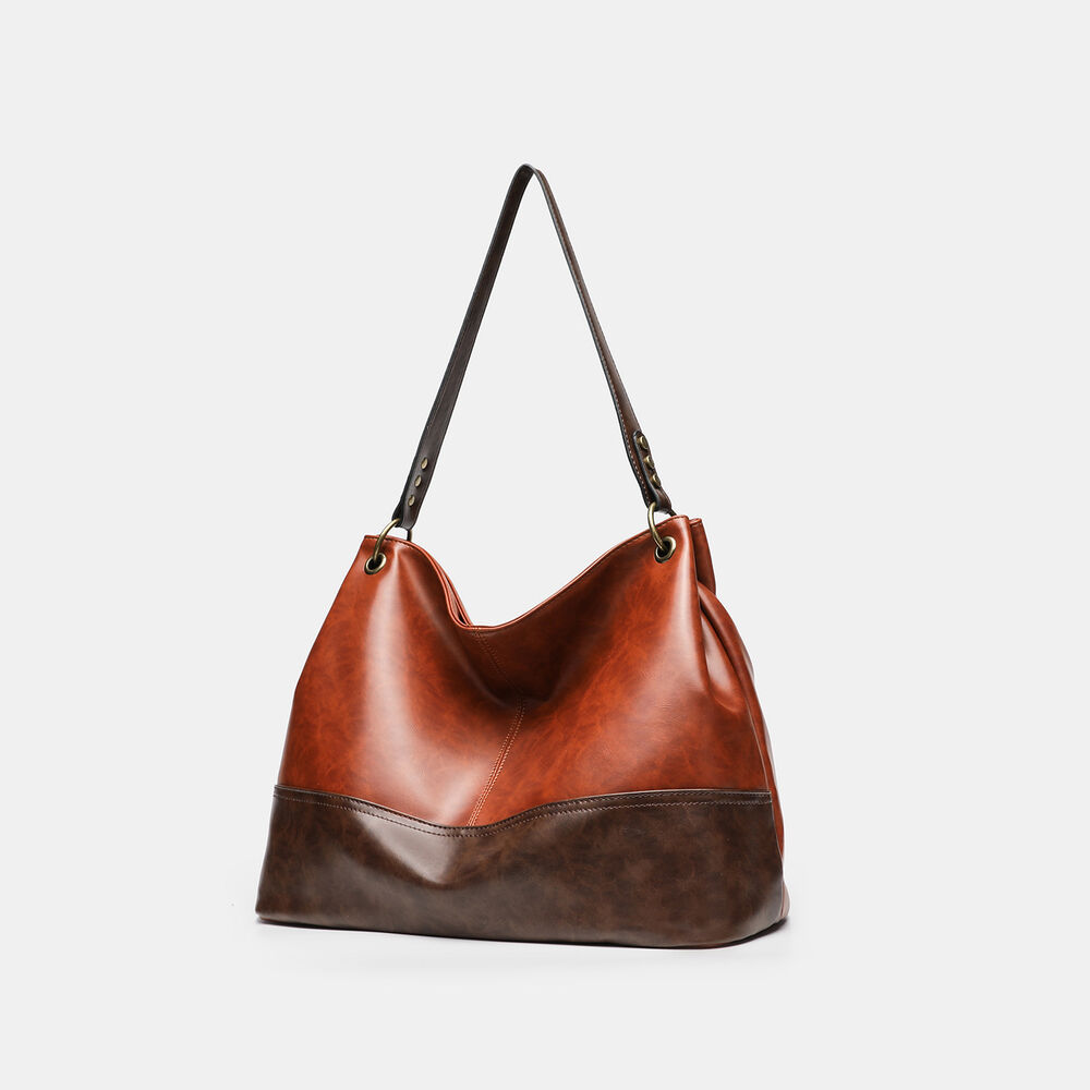 Borsa A Tracolla Quadrata Da Donna In Pu Di Alta Qualità, Stile Casual, Patchwork, Colori Misti. h5Immagine2