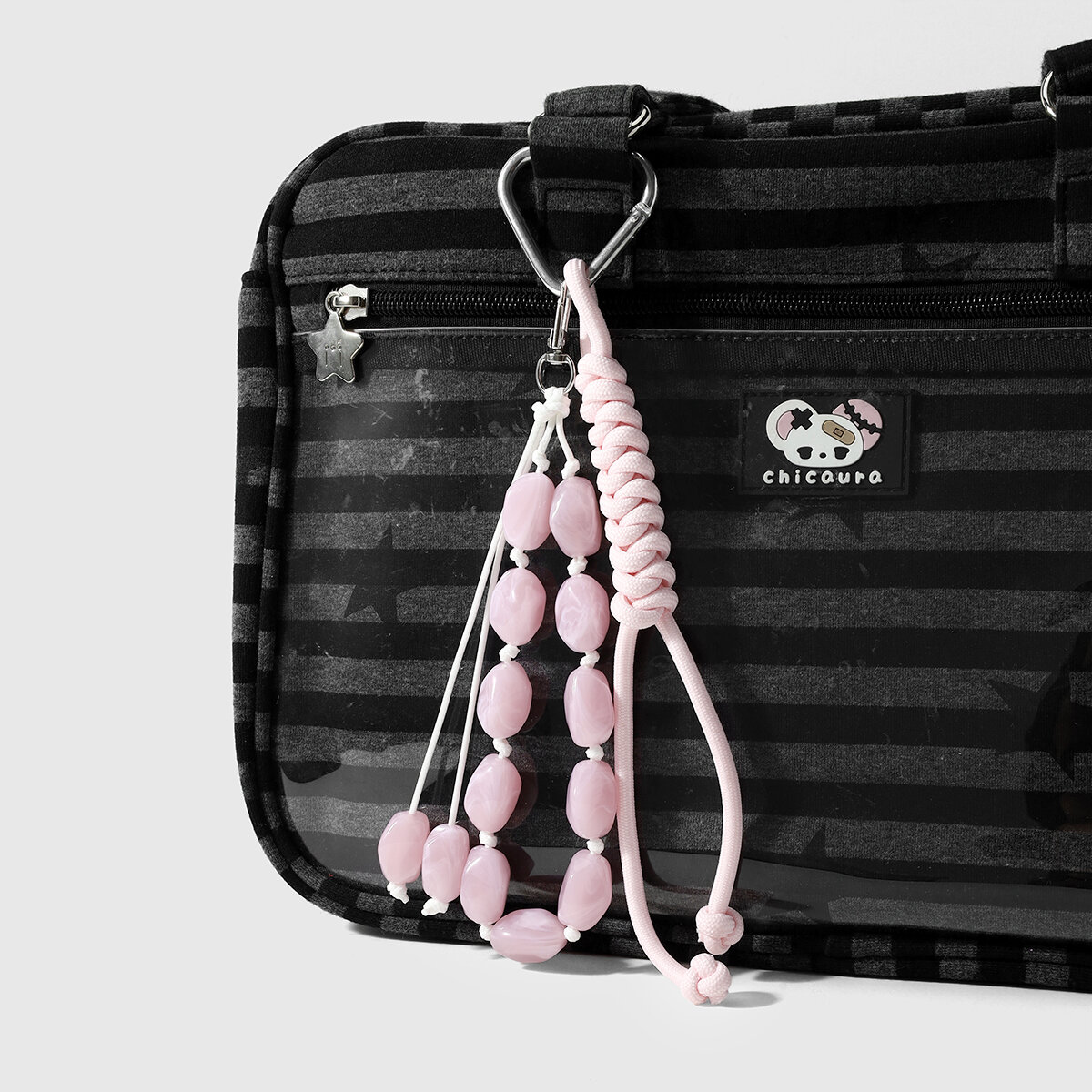 Simple Series Daily Heart Solid Color Beads Alloy Women's Bag Charms h5 Picture3
