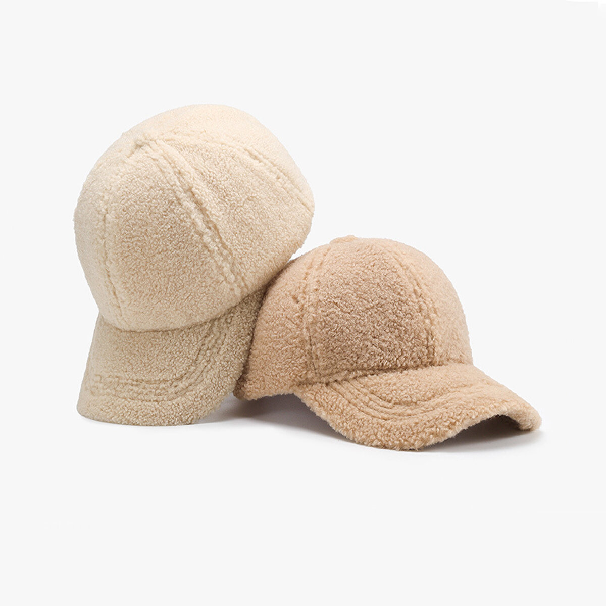 Eenvoudige, effen Sherpa baseballpet