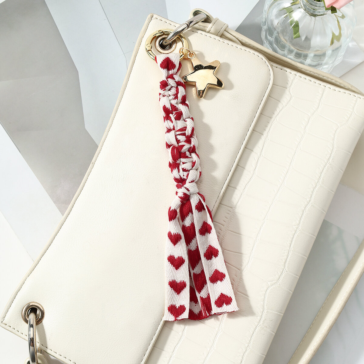 Simple Series Daily Heart Star Alloy Bag Charms Picture5