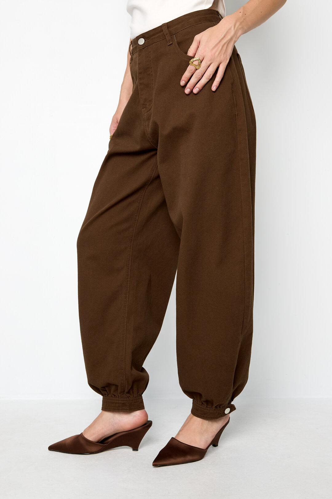Balloon Jeans With Button End h5 Picture7