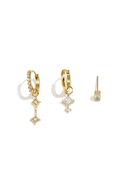 Stainless Steel Earring Sets Geometric Shape Simple Daily Simple Series Women's jewelry