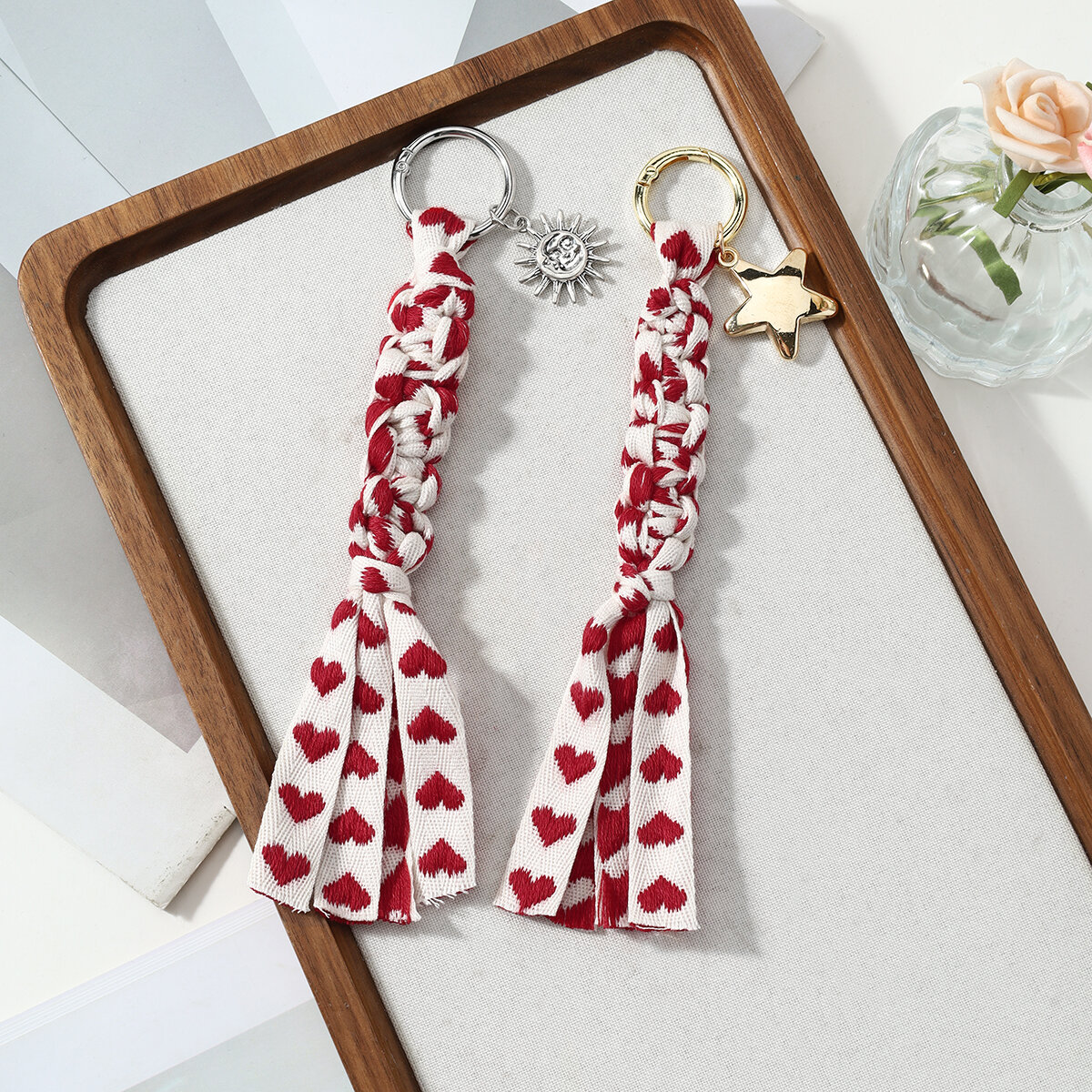 Simple Series Daily Heart Star Alloy Bag Charms h5 Picture4