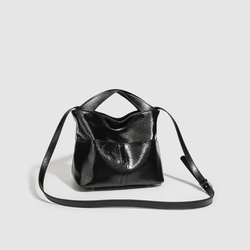 Minimalist Style None Solid Color Pu Women's Square Handbags 2