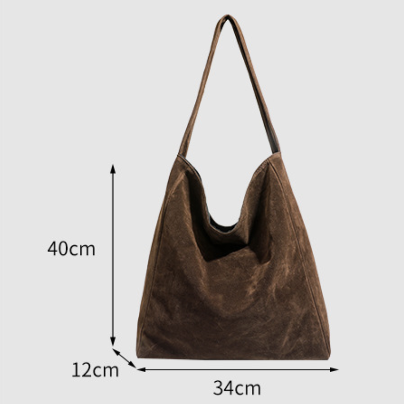 Borsa A Tracolla Quadrata Da Donna In Pelle Scamosciata Tinta Unita, Stile Casual E Soffice. h5 