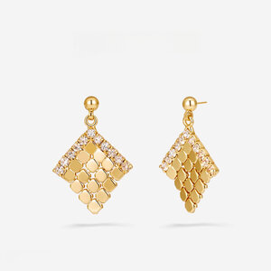 Luxurious Series Elegant Geometric Shape Copper Women's Dangle Earrings h5