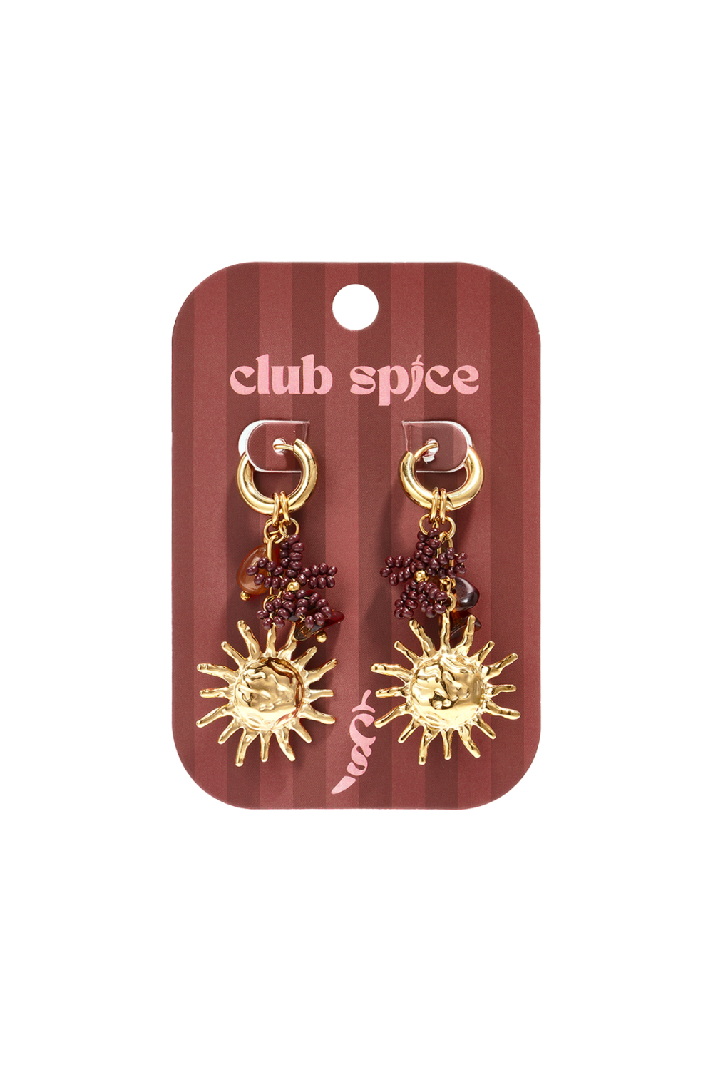 Stainless Steel Beads Earrings Sun Simple Daily Simple Series Women's Jewelry Picture3