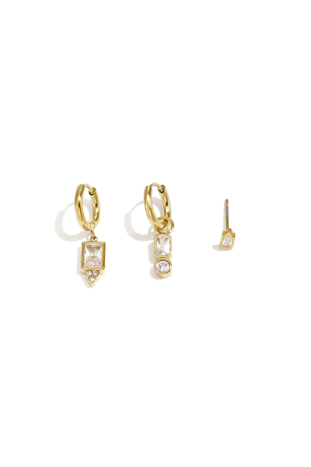 Stainless Steel Earring Sets Geometric Shape Simple Daily Simple Series Women's jewelry