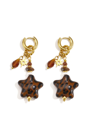 Stainless Steel Dangle Earrings Star Simple Daily Simple Series Women's Jewelry h5