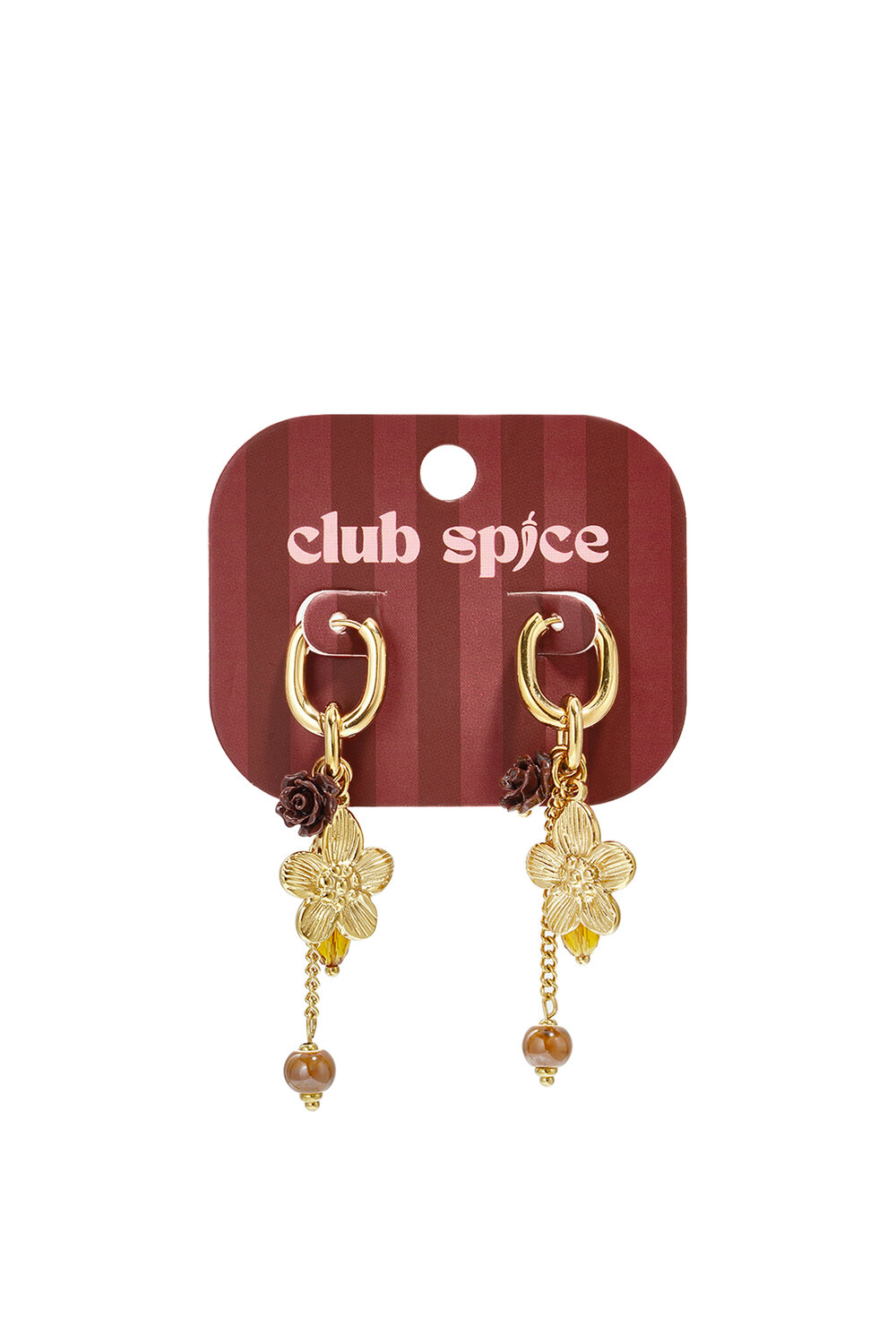 Stainless Steel Beads Earrings Flower Casual Daily Romantic Series Women's Jewelry h5Picture5