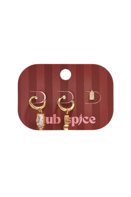 Stainless Steel Earring Sets Geometric Shape Simple Daily Simple Series Women's jewelry 2