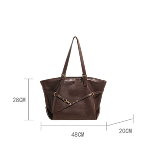 Casual Style Metal Hardware Solid Color Polka Dots Pu Women's Tote Bags h5 Picture11