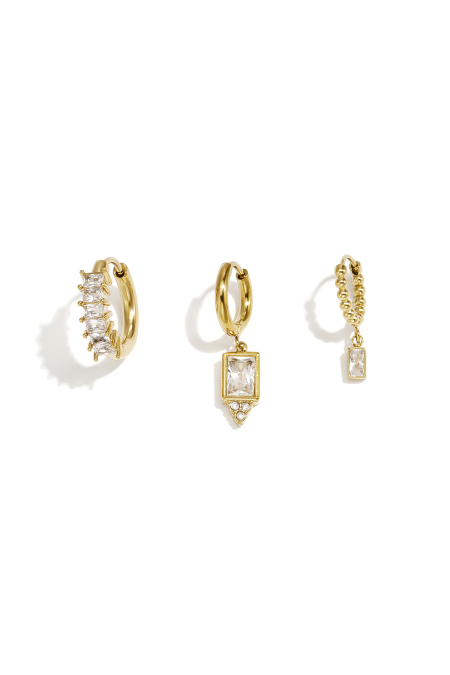 Stainless Steel Earring Sets Geometric Shape Simple Daily Simple Series Women's jewelry