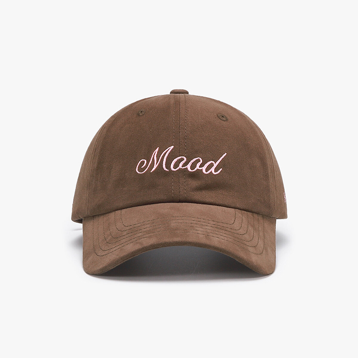 Casual katoenen baseballpet met geborduurde letters
