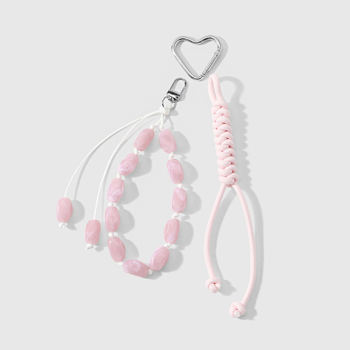 Simple Series Daily Heart Solid Color Beads Alloy Women's Bag Charms h5 Picture6