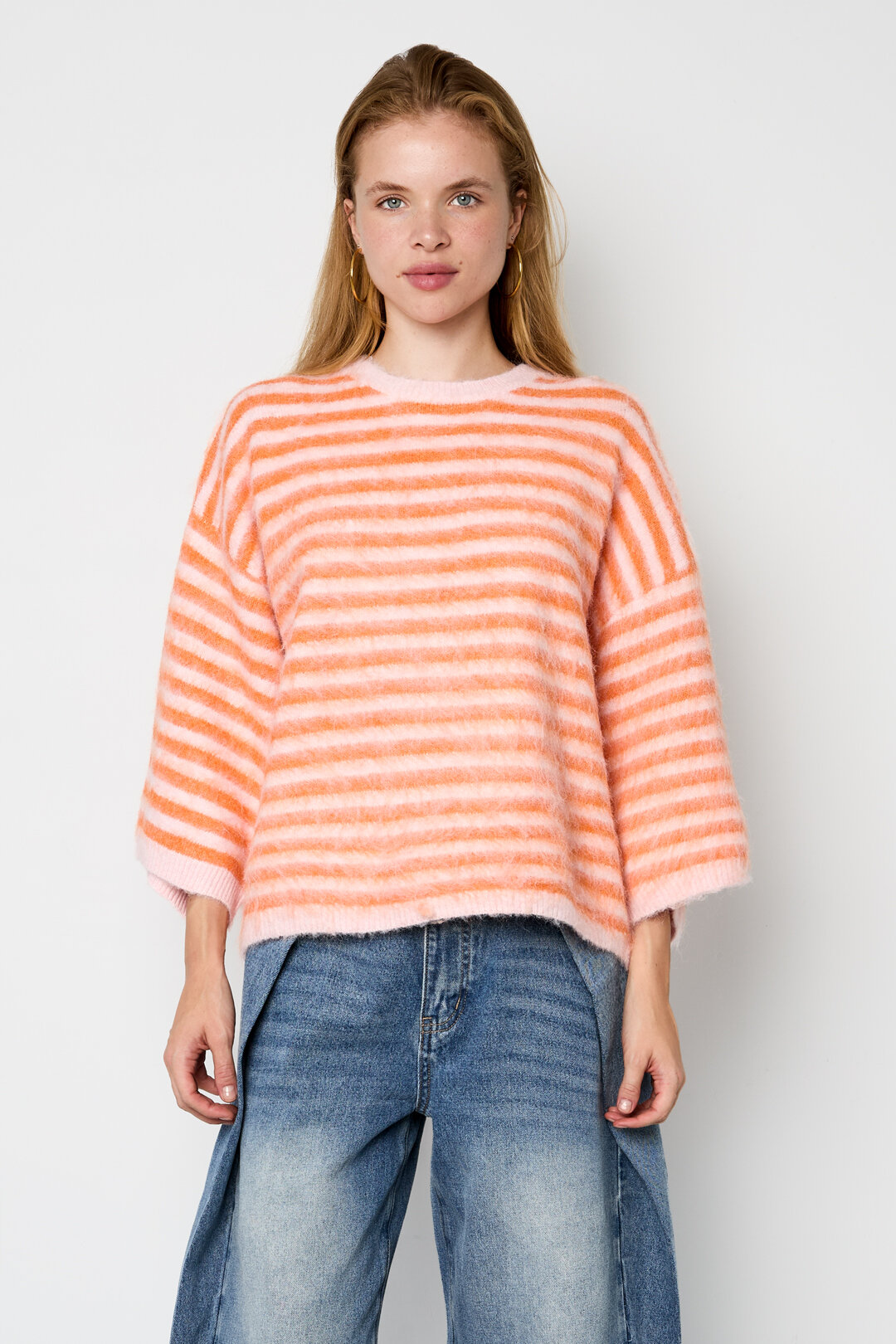 Polyester Fiber (Polyester) Knit Sweaters Stripes Casual Fall/Winter  Clothes Picture8