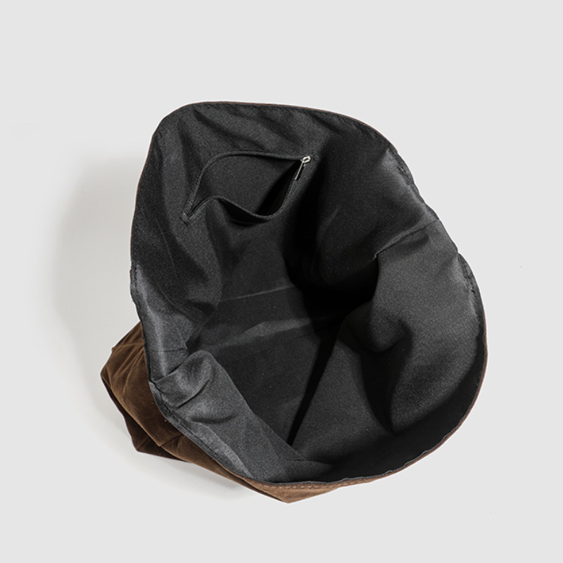 Borsa A Tracolla Quadrata Da Donna In Pelle Scamosciata Tinta Unita, Stile Casual E Soffice. Immagine5