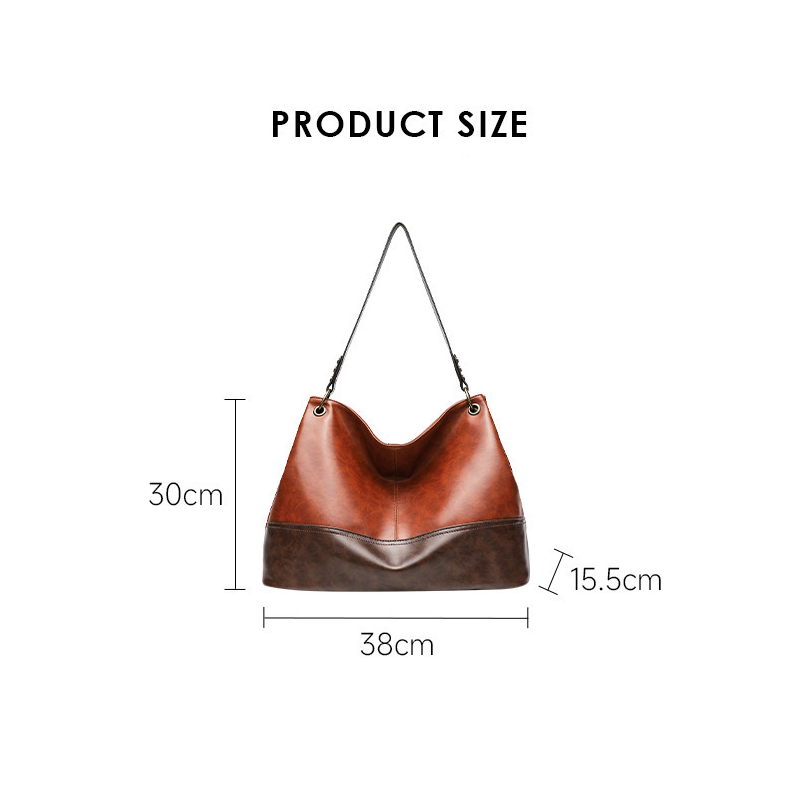 Borsa A Tracolla Quadrata Da Donna In Pu Di Alta Qualità, Stile Casual, Patchwork, Colori Misti. h5Immagine10