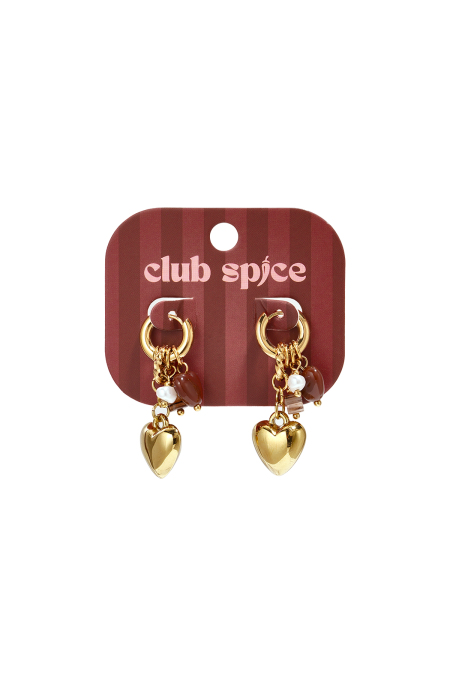 Stainless Steel Beads Earrings Heart Simple Daily Simple Series Women's Jewelry 2
