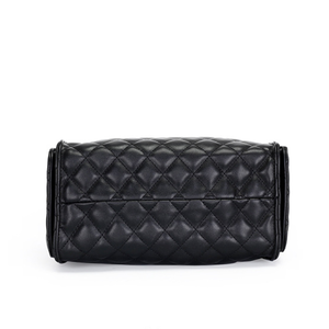 Borsa A Tracolla Quadrata Da Donna In Stile Casual Con Cuciture Trapuntate, Dettagli In Metallo E Catena In Tinta Unita, In Pu Di Alta Qualità. h5 Immagine7