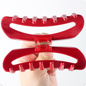 Simple Series Daily Letter Solid Color Gradient Color Acetate Hair Claws h5 Picture7