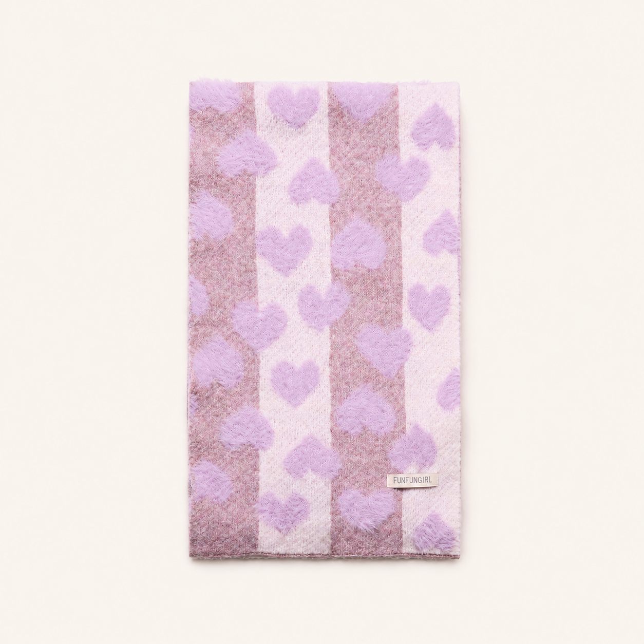 Sciarpe invernali da donna in lana a colori misti della serie Romantic Sweet Heart