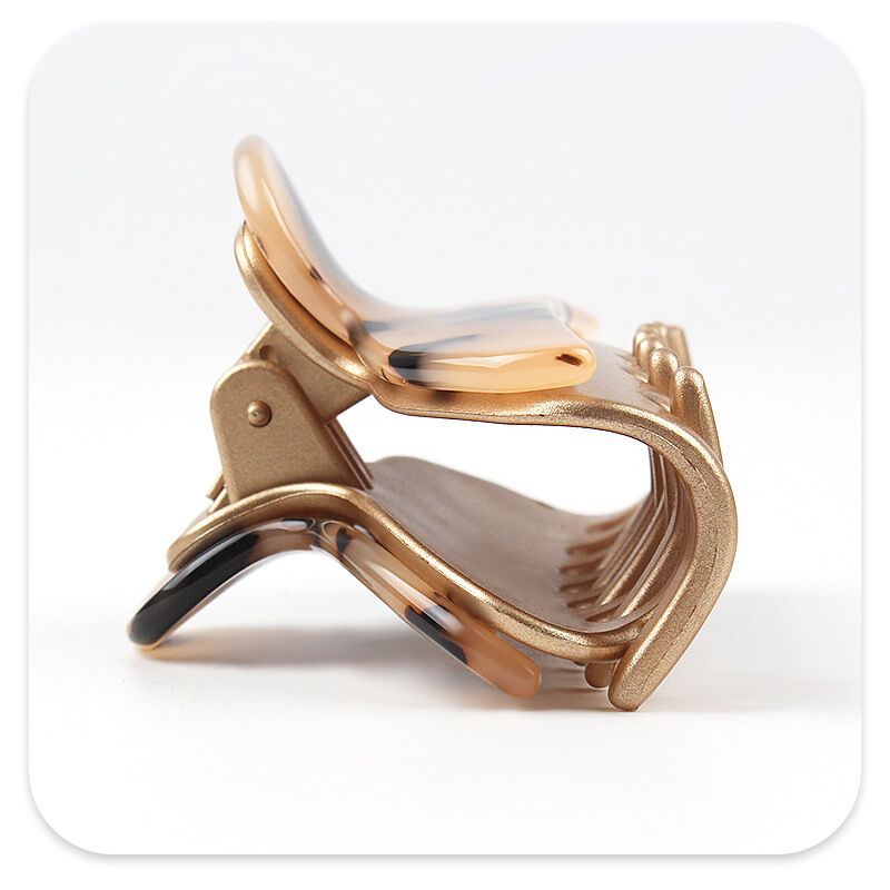 Simple Series Retro Patchwork Leopard Print Acetate Hair Claws Picture8