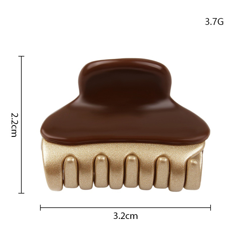 Luxurious Series Simple Solid Color Acetate Rhinestone Hair Claws