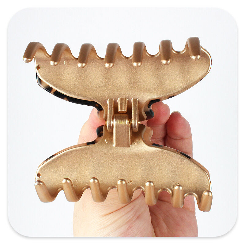 Simple Series Retro Patchwork Leopard Print Acetate Hair Claws Picture6