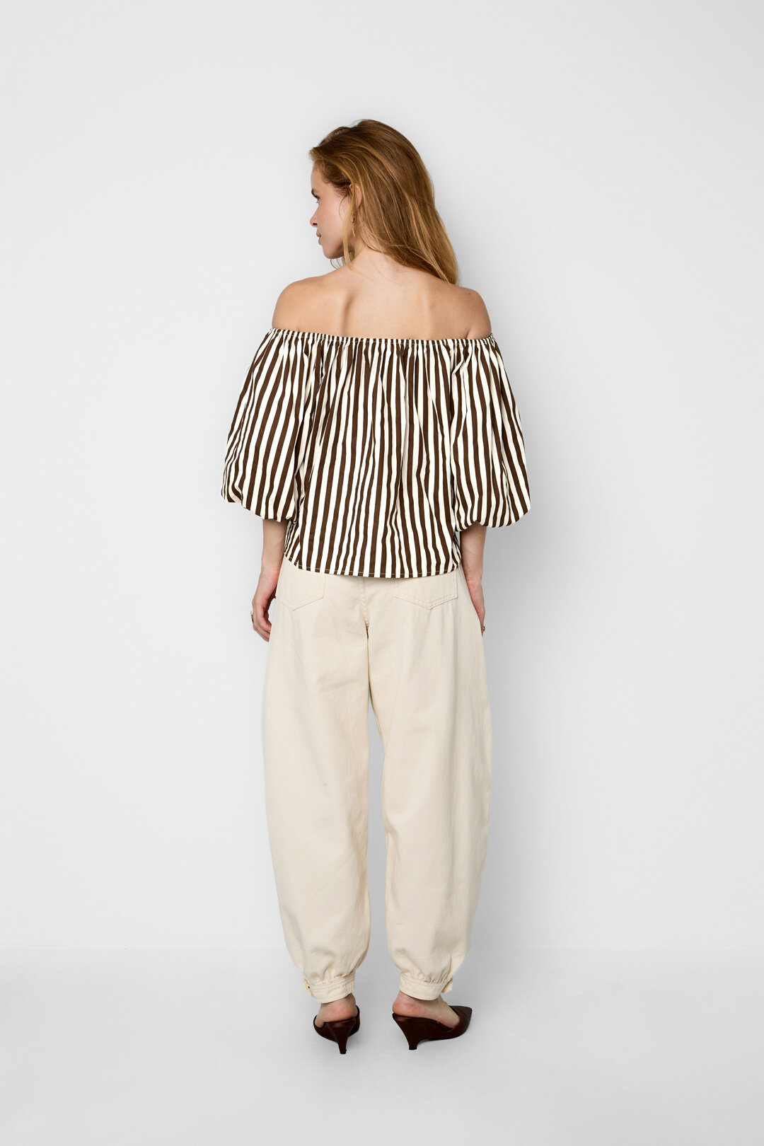 Striped Pof Blouse Picture8