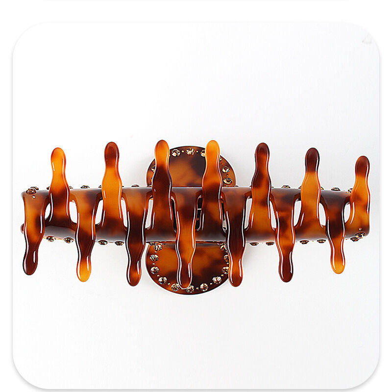 Simple Series Retro Leopard Print Acetate Rhinestone Hair Claws h5Picture6