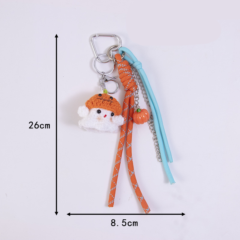 Simple Series Cute Twist Christmas Mixed Color Woven Polyester Bag Charms h5Picture8