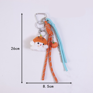 Simple Series Cute Twist Christmas Mixed Color Woven Polyester Bag Charms h5 Picture8