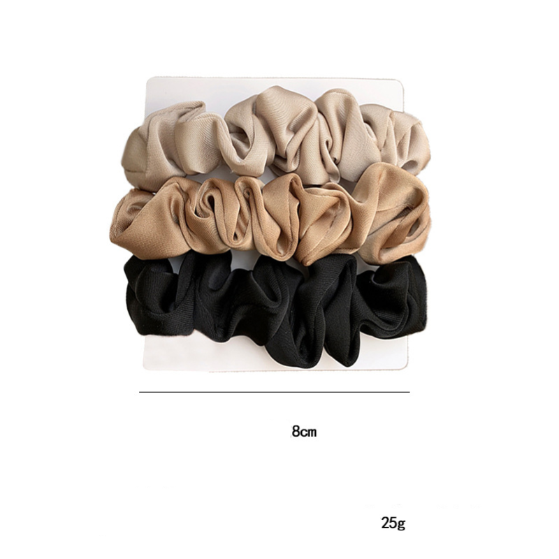 Simple Series Daily Mixed Color Polyester Scrunchies h5Picture4