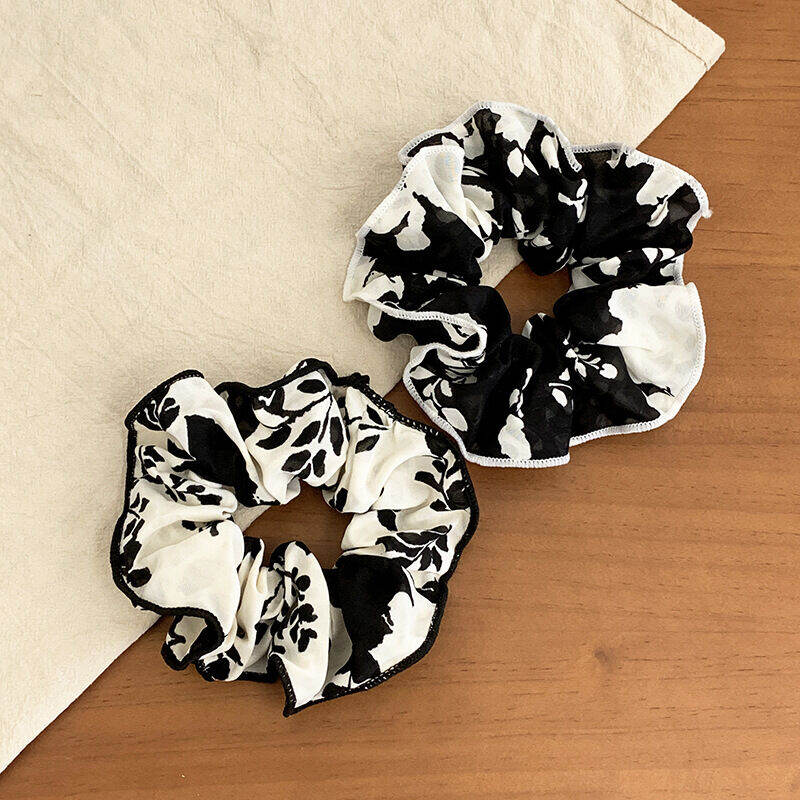 Simple Series Daily Flower Polyester Scrunchies in diverse kleuren