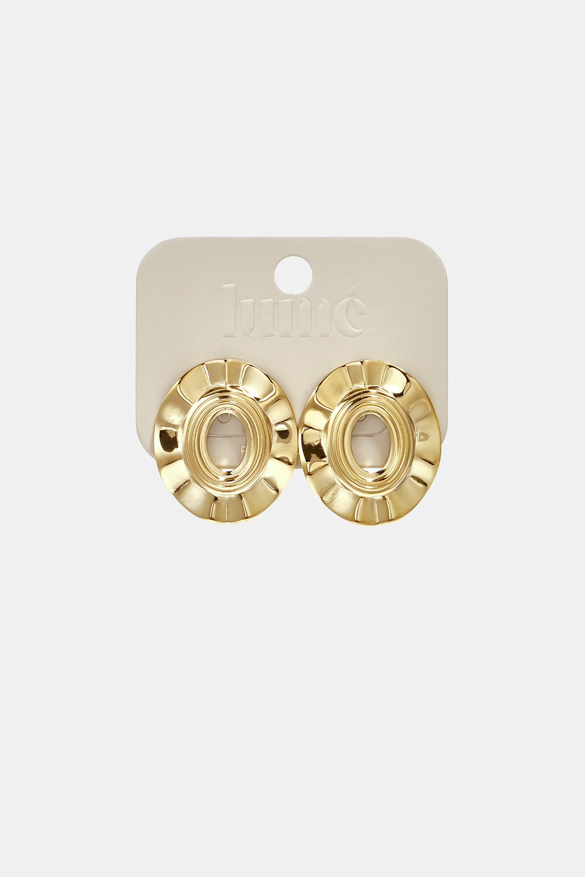 Ohrstecker Aus Edelstahl, Unregelmäßige Form, Schlichte Alltags-Serie, Damenschmuck Bild3
