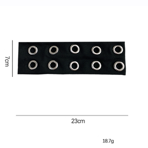 Simple Series Casual Solid Color Circle Rivet Fabric Hair Bands h5 Picture6