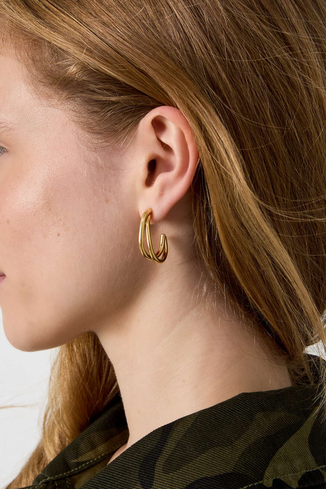 Stainless Steel Hoop Earrings Circle Simple Daily Simple Series Women's Jewelry Picture2