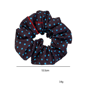 Simple Series Retro Plaid Polka Dots Polyester Scrunchies h5 Picture4