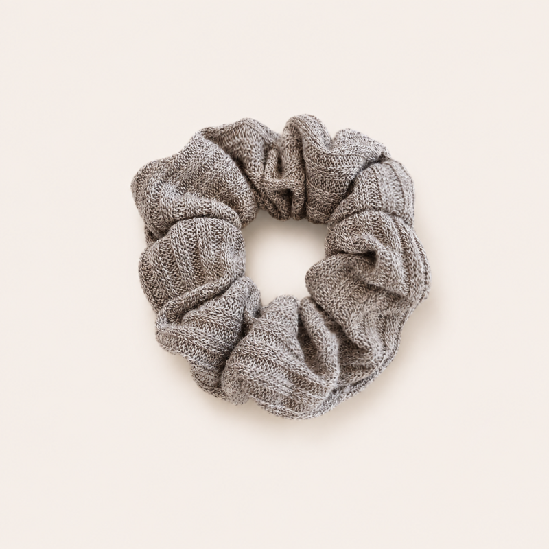 Simple Series Dagelijkse Effen Gekleurde Geweven Polyester Scrunchies