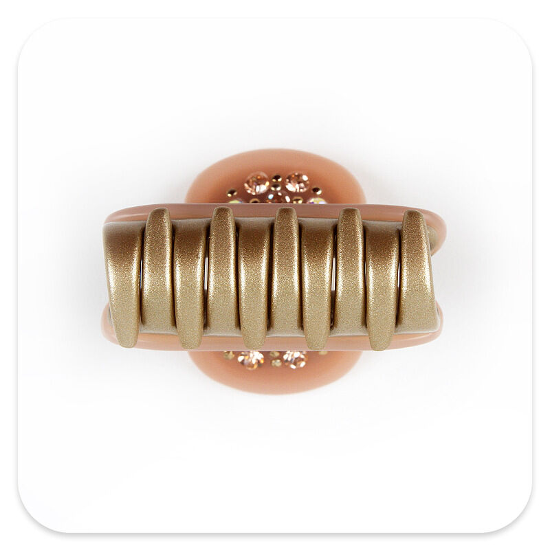 Luxurious Series Simple Solid Color Acetate Rhinestone Hair Claws h5Picture7