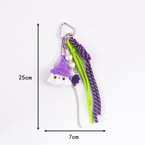 Simple Series Cute Twist Christmas Mixed Color Woven Polyester Bag Charms h5 Picture9
