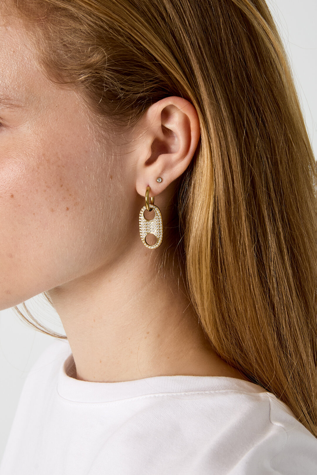 Stainless Steel Drop Earrings Geometric Shape Simple Daily Simple Series Women's Jewelry Picture2